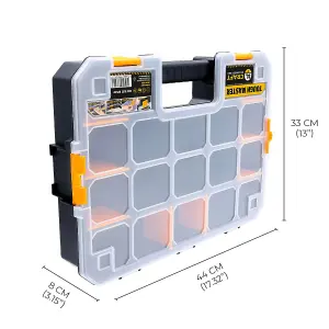 TOUGH MASTER 17in Organizer Light Stackable - Small Parts Carry Case