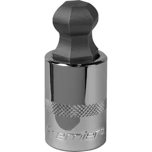 17mm Ball-End Hex Socket Bit - Durable Chrome Vanadium Wrench Socket for 1/2" Drive