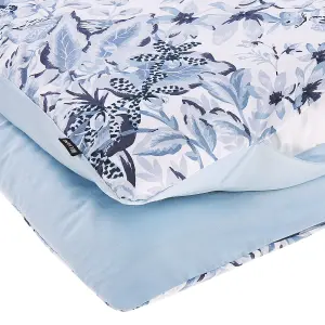 Duvet Cover Set BALLARD 155 x 220 cm Cotton Sateen Blue