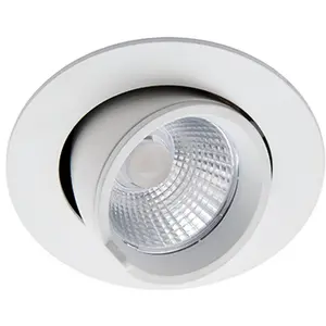 4 PACK Fully Adjustable Ceiling Downlight - 15W Cool White LED - Matt White