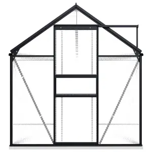 Berkfield Greenhouse with Base Frame Anthracite Aluminium 5.89 m2