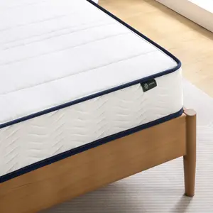 spring mattress - Tight top medium firmness mattress - Euro top design mattress with multiple layers Double (4'6)