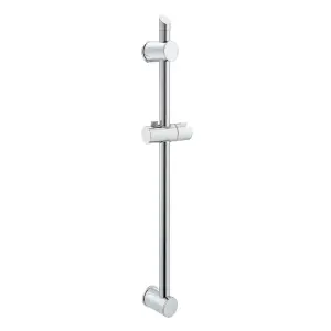 ENKI, S08, Shower Slider Riser Rail, Riser includes Shower Head Holder Bar and Shower Pole for Shower Head, Durable Chrome Finish