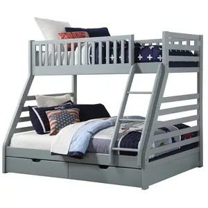 Angelynn 2 Drawer Standard Bunk Bed Grey