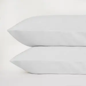 Highams 4 x Soft Cotton Housewife Pillowcases, White - 50 x 75cm