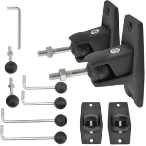 PAIR 2x Universal Speaker Mount Brackets Bookshelf Satellite Surround Sound