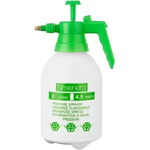 2 Litres Garden Sprayer Pressure Hand Pump Action with Adjustable Nozzle