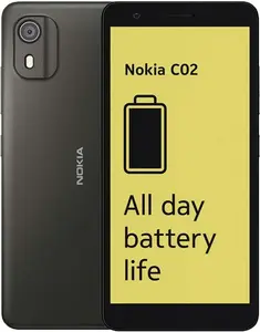 SIM Free Nokia C02 32GB Mobile Phone - Charcoal