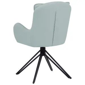 Set of 2 Chairs AVELAR Mint Green