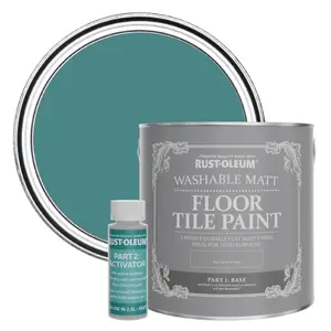 Rust-Oleum Peacock Suit Washable Matt Floor Tile Paint 2.5L