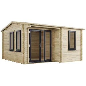 BillyOh Kent Garden Office (4m x 4m) - 44mm