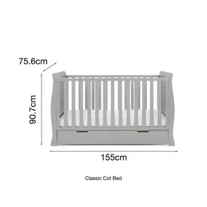 Stamford Cot Bed Warm Grey