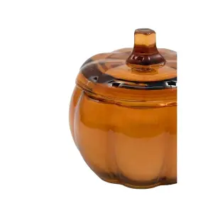 Something Different Vanilla Pumpkin Gl Candle & Holder Amber (One Size)