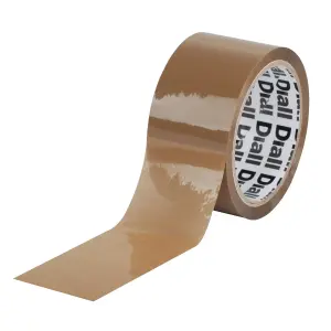 Diall Brown Packing Tape (L)50m (W)50mm