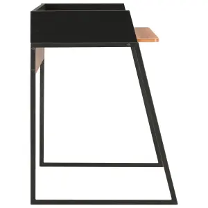 Berkfield Desk Black and Brown 90x60x88 cm