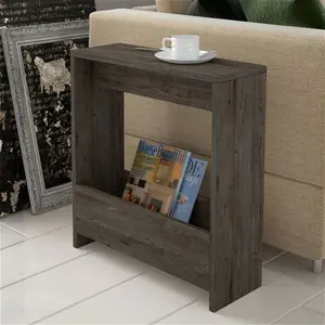 Beeler Modern Slim Compact Side Table Zipcode Design Colour: Dark Coffee