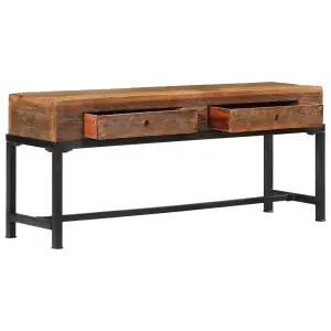 Berkfield TV Cabinet 110x30x46 cm Solid Wood Reclaimed