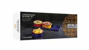 KitchenCraft World of Flavours Enamel Dip Set