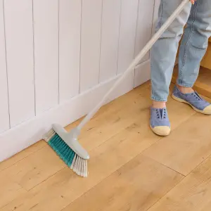 GoodHome Soft Plastic X-Bristles Indoor Broom, (W)90mm