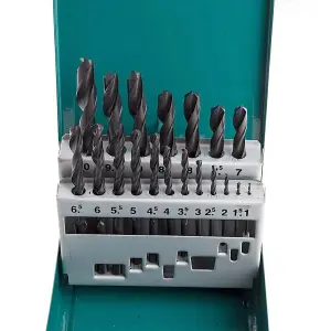 Makita D-54081 Metal HSS-R Drill Bit Set - 19 Piece