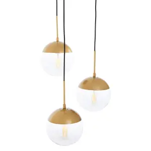 Interiors by Premier Revive Gold Finish Pendant Light