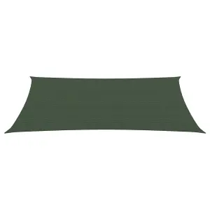 Berkfield Sunshade Sail 160 g/m2 Dark Green 2x5 m HDPE