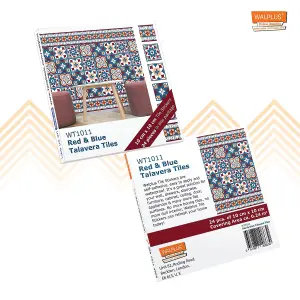 Walplus Talavera Tile Stickers Room Décor PVC