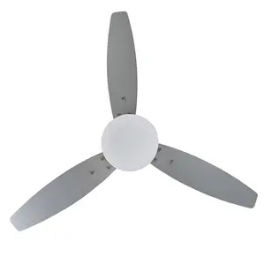 Bostick 74cm Ceiling Fan with Light Kit Silver