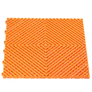 1m2 Vented Orange Garage Floor Tiles