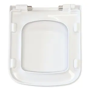 Square Medici Soft Closing Toilet Seat & Cover Top Fixing White Soft Close Urea