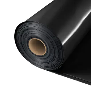 Black Vapour Barrier Damp Proof Membrane Polythene Sheeting Roll Attic Wall Insulation 2m x 50m