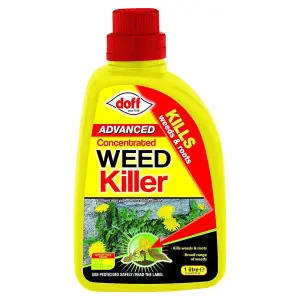 Doff Weed Killer Advanced Concentrated Kills Weed & Roots 1L Pack of 3