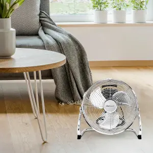 Pro Breeze 12" Chrome Gym Floor Fan