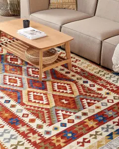 Wool Kilim Area Rug 200 x 300 cm Multicolour OSHAKAN