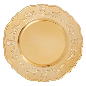 Maison by Premier Dia Gold Finish Baroque Charger Plate