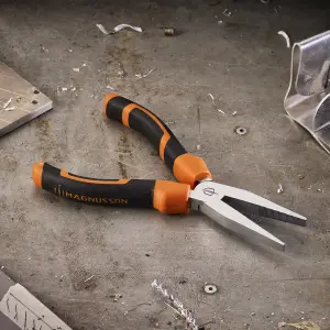 Magnusson 160mm Long nose flat blade pliers