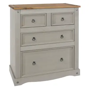 Premium Corona Grey, 2+2 chest of drawers