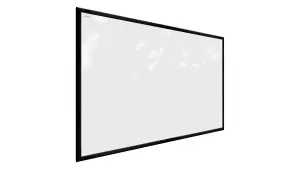 ALLboards Whiteboard dry erase magnetic surface, black wooden frame 90x60 cm