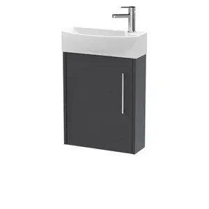 Juno 450mm Free-standing Cloakroom Vanity Graphite Grey