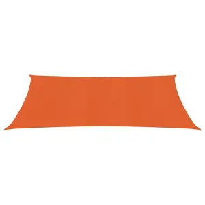 Berkfield Sunshade Sail 160 g/m2 Orange 2x5 m HDPE