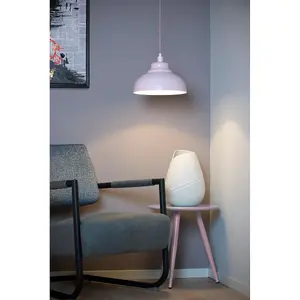 Lucide Isla Modern Pendant Light 29cm - 1xE14 - Pink