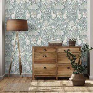 Dimensions Woodland Wallpaper Blue Fine Decor FD43605