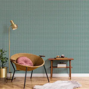 Galerie Botanica Green Bali Weave Smooth Wallpaper