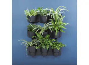 Vertical Standing Garden Flower Pots Cascade Balcony Anthracite Plant Wall Wall Cascade