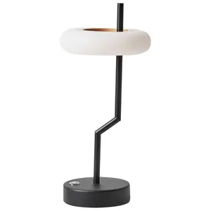 Wireless Metal Table Lamp Black ALVIELA