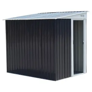 Outdoor Shed with Sliding Door Pent Roof Garden Tool Shed Outdoor Patio Storage House, 5 x 7ft