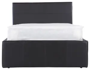 GFW Side Lift Ottoman Bed 120cm Small Double Black