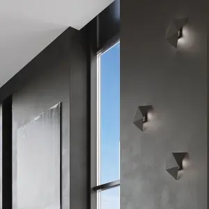 Solido Steel Black 2 Light Classic Wall Light