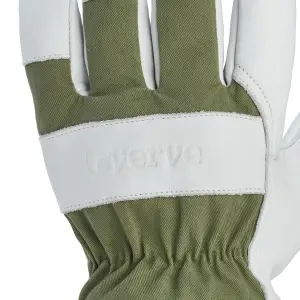 Verve Leather Deep lichen green Gardening gloves Medium, Pair