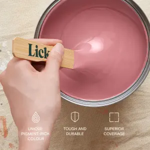 Lick Pink 12 Eggshell Emulsion paint, 2.5L